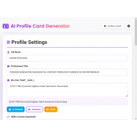 AI Profile Card Generator