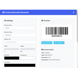 Özel Barkod Oluşturucu